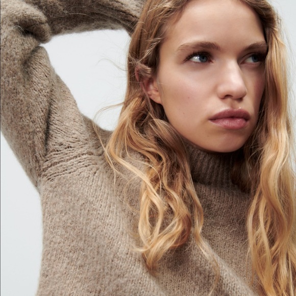 NWOT Zara Soft Touch Mock Neck Sweater - Picture 5 of 7